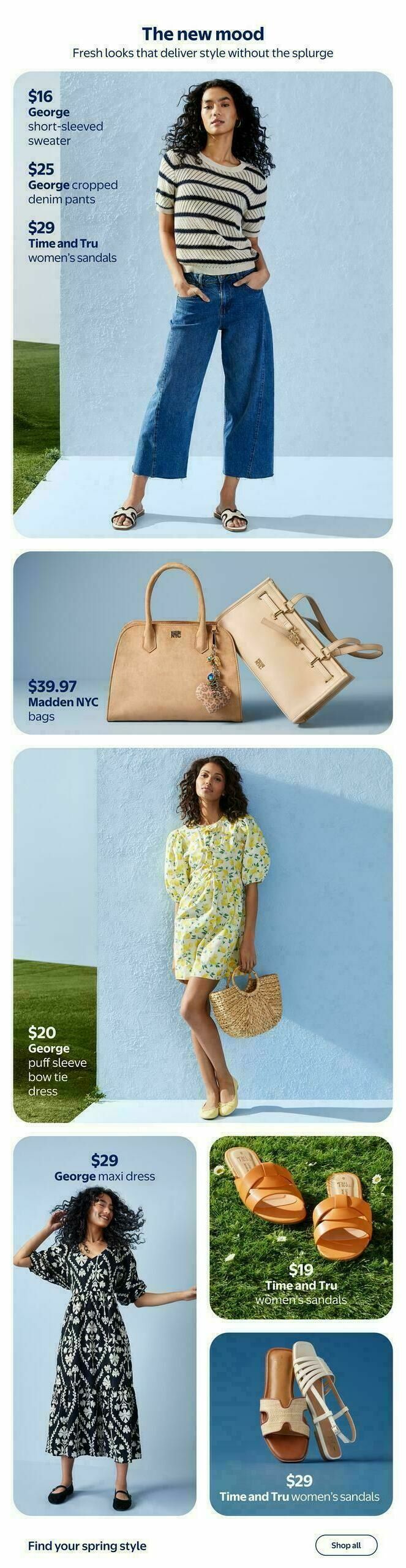 Walmart Spring Fashion Finds Flyer from March 5