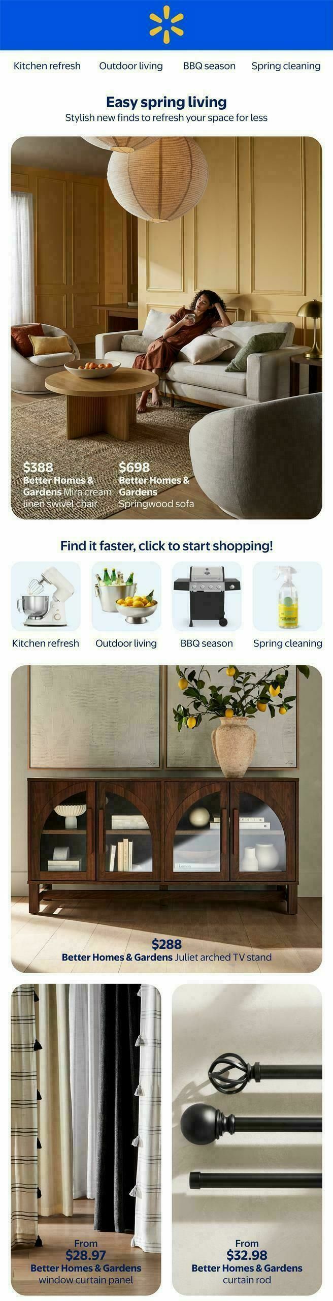 Walmart Spring Home Flyer from April 2