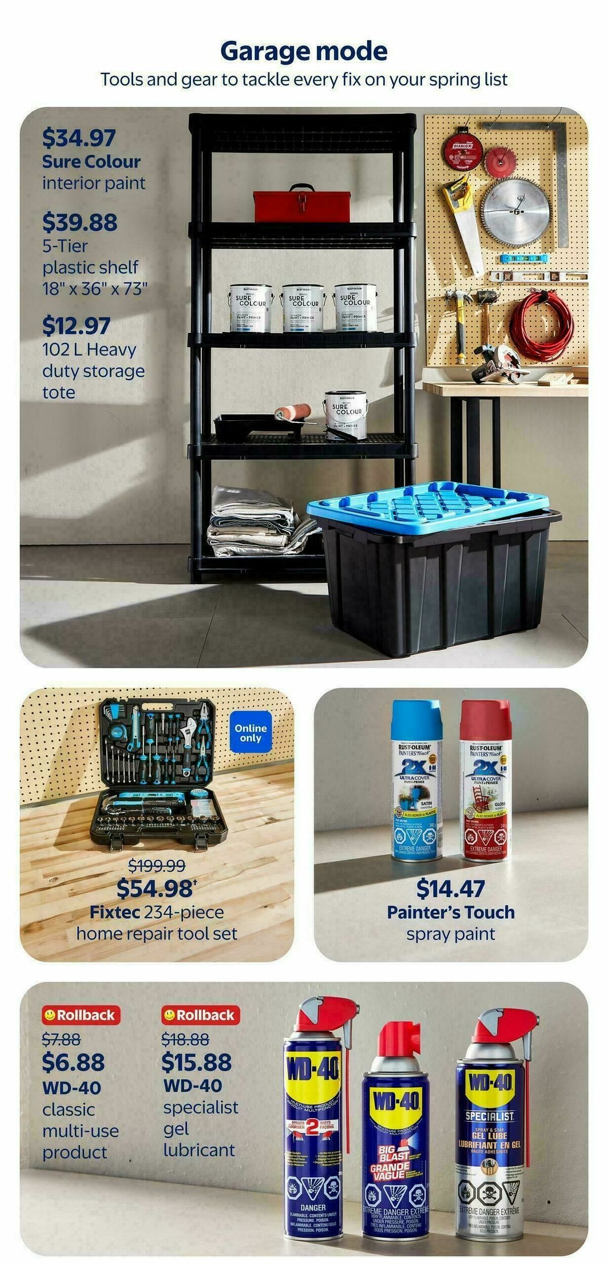Walmart Spring Home Flyer from April 2