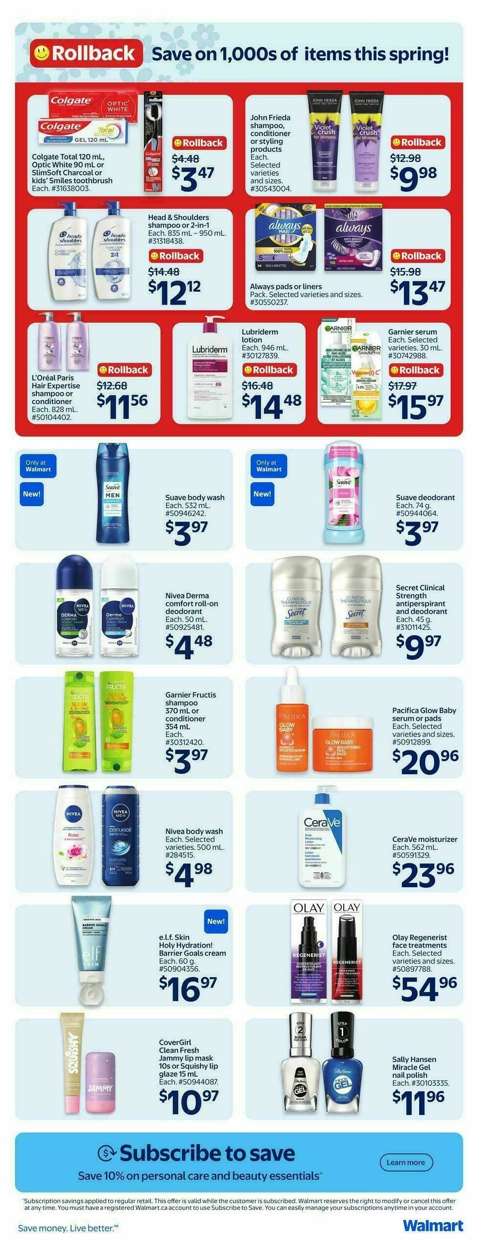 Walmart Flyer from April 2