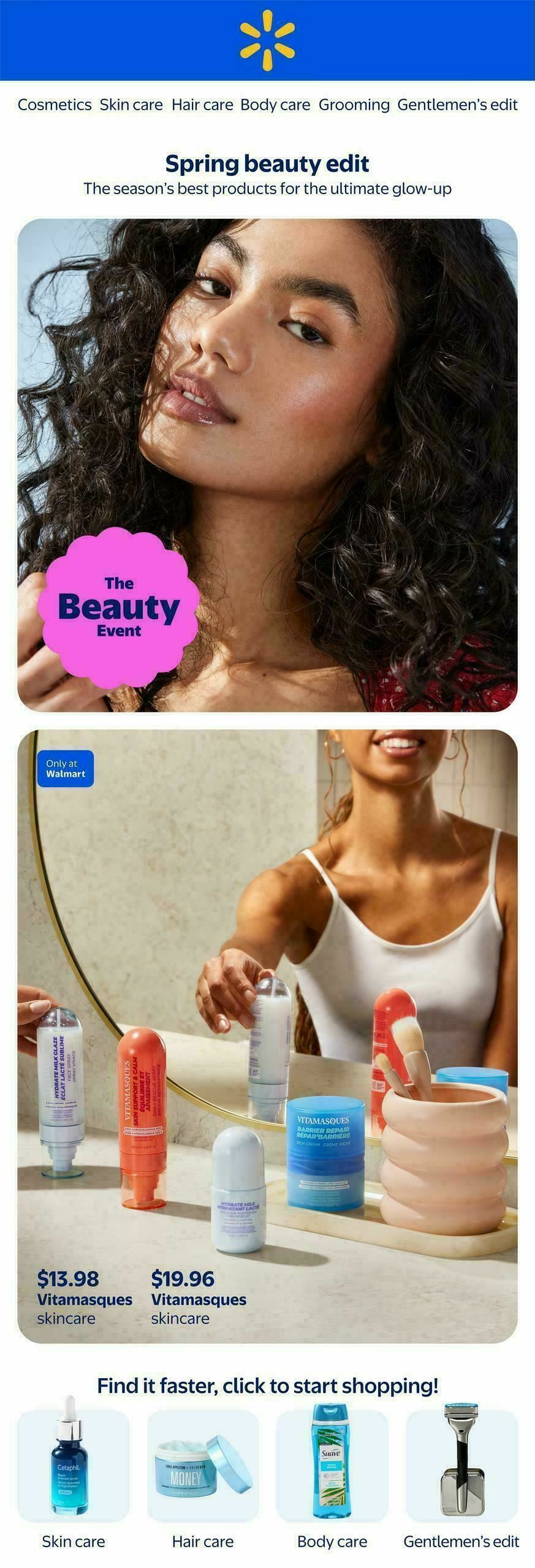 Walmart Spring Beauty Flyer from April 2