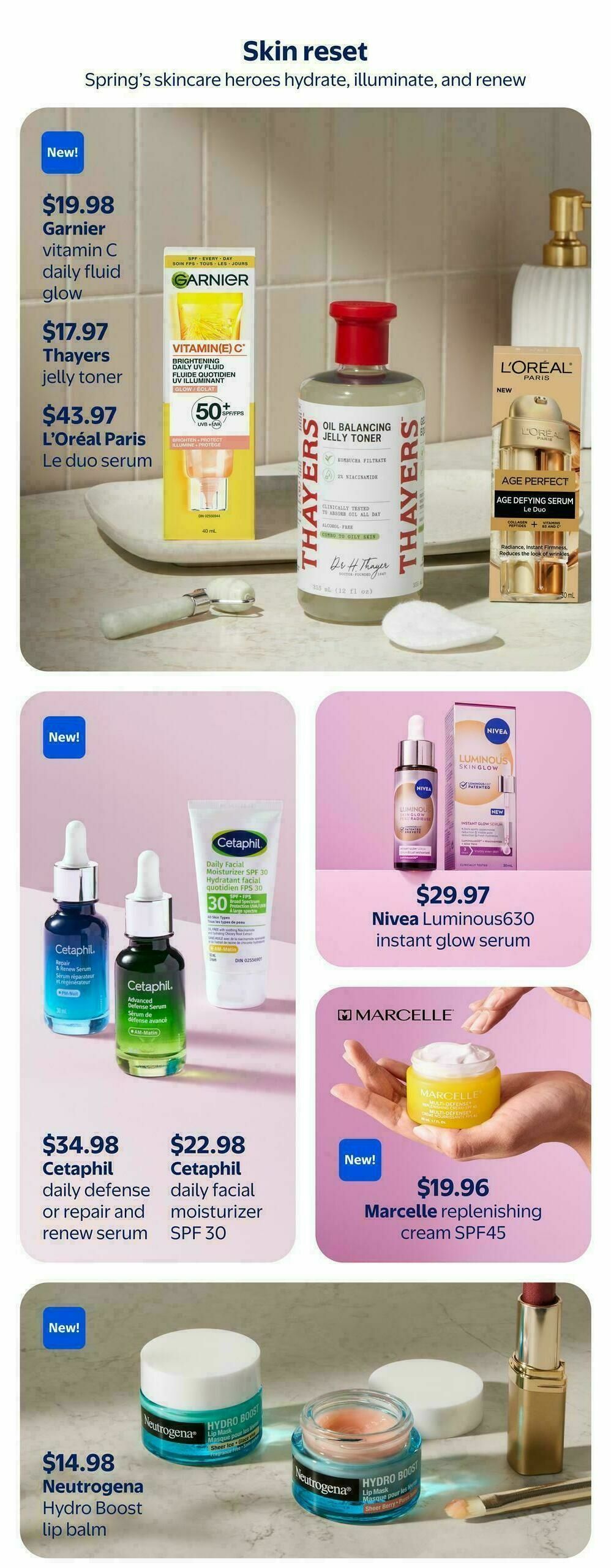 Walmart Spring Beauty Flyer from April 2