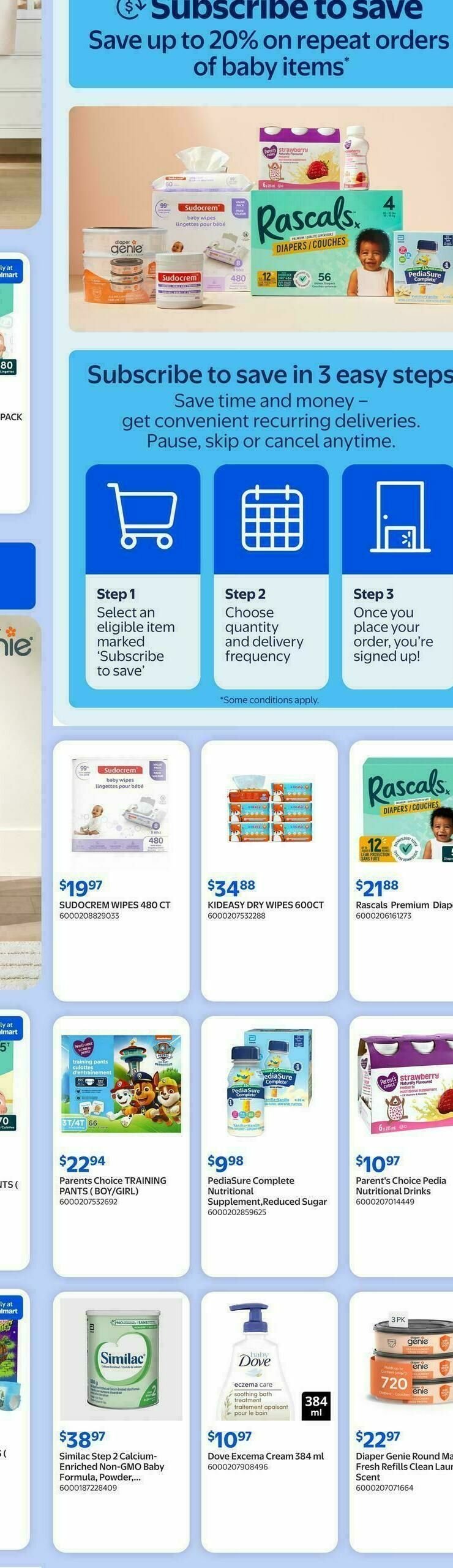 Walmart The Baby Event Flyer from April 16