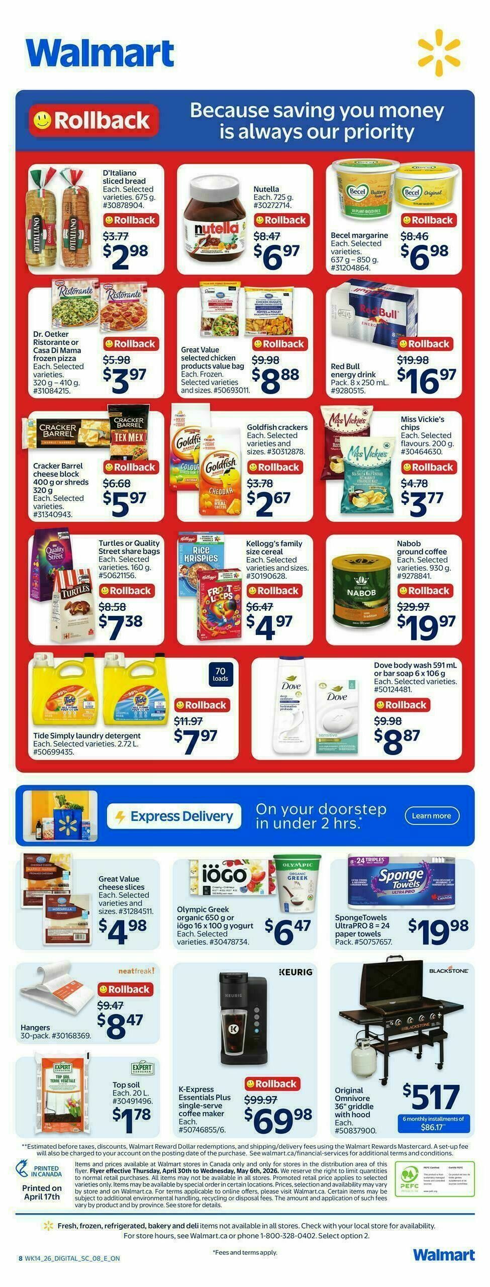 Walmart Flyer from April 30