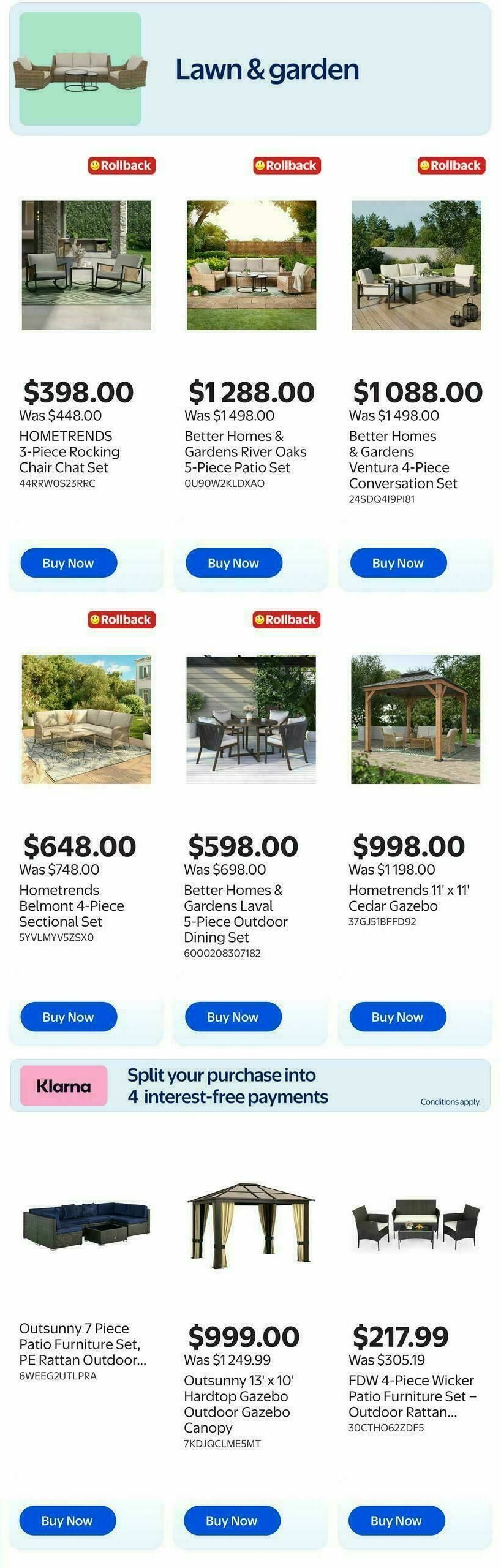 Walmart Home Event Flyer from April 30