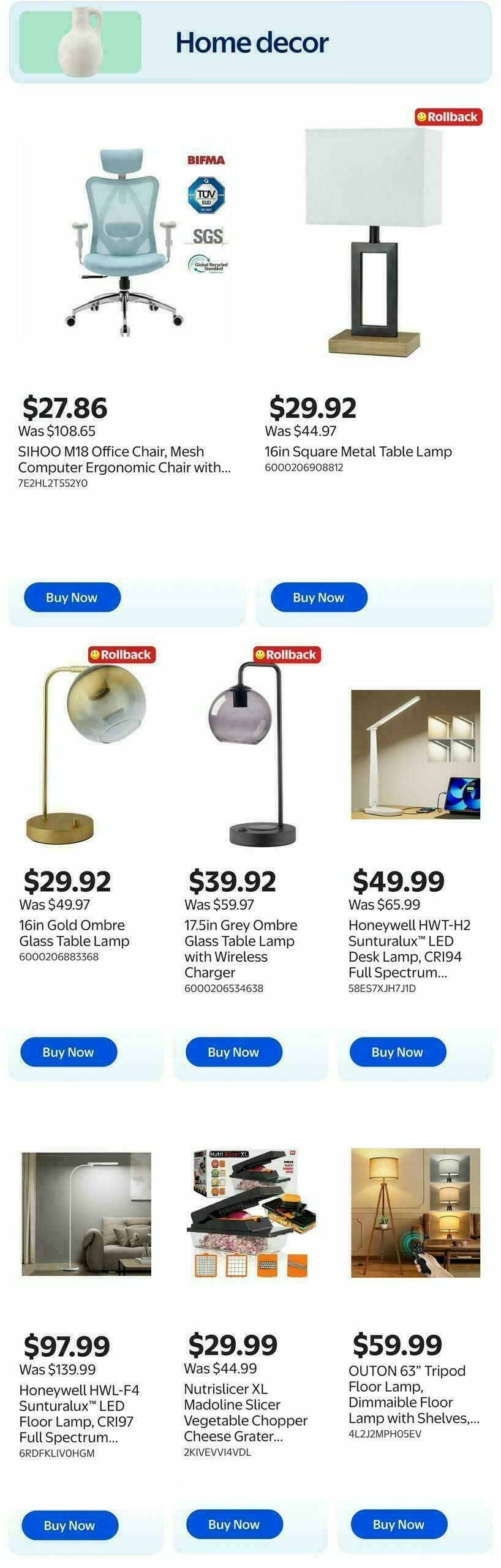 Walmart Home Event Flyer from April 30