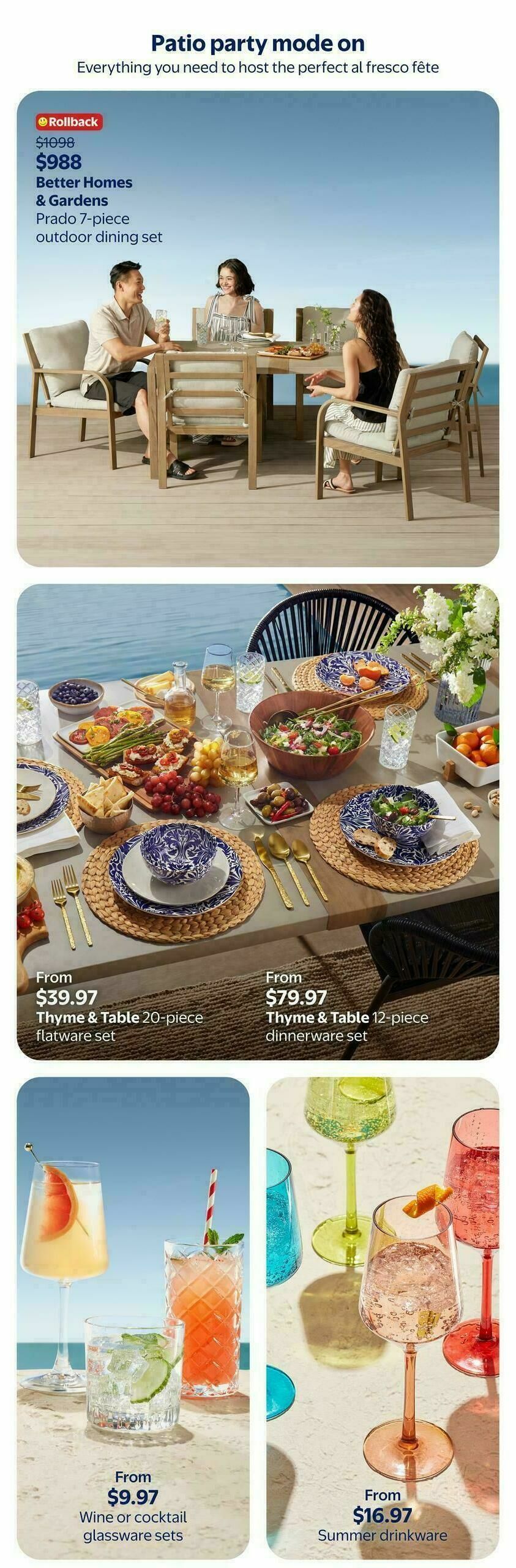 Walmart Summer Home Flyer from April 30