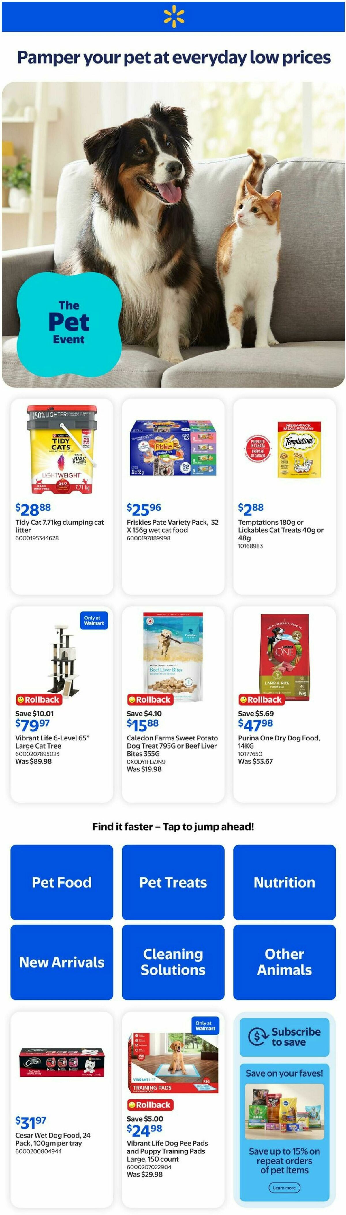 Walmart The Pet Event Flyer from April 30