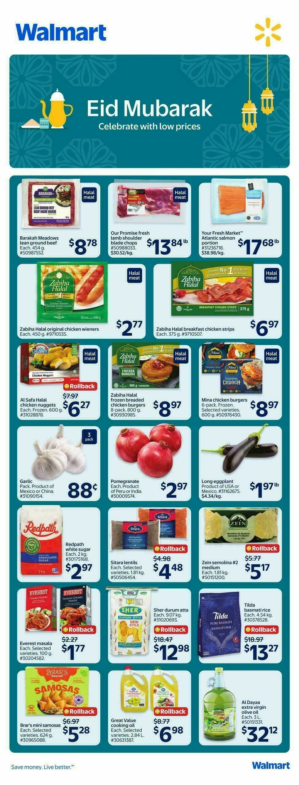 Walmart Eid Mubarak Flyer from May 7