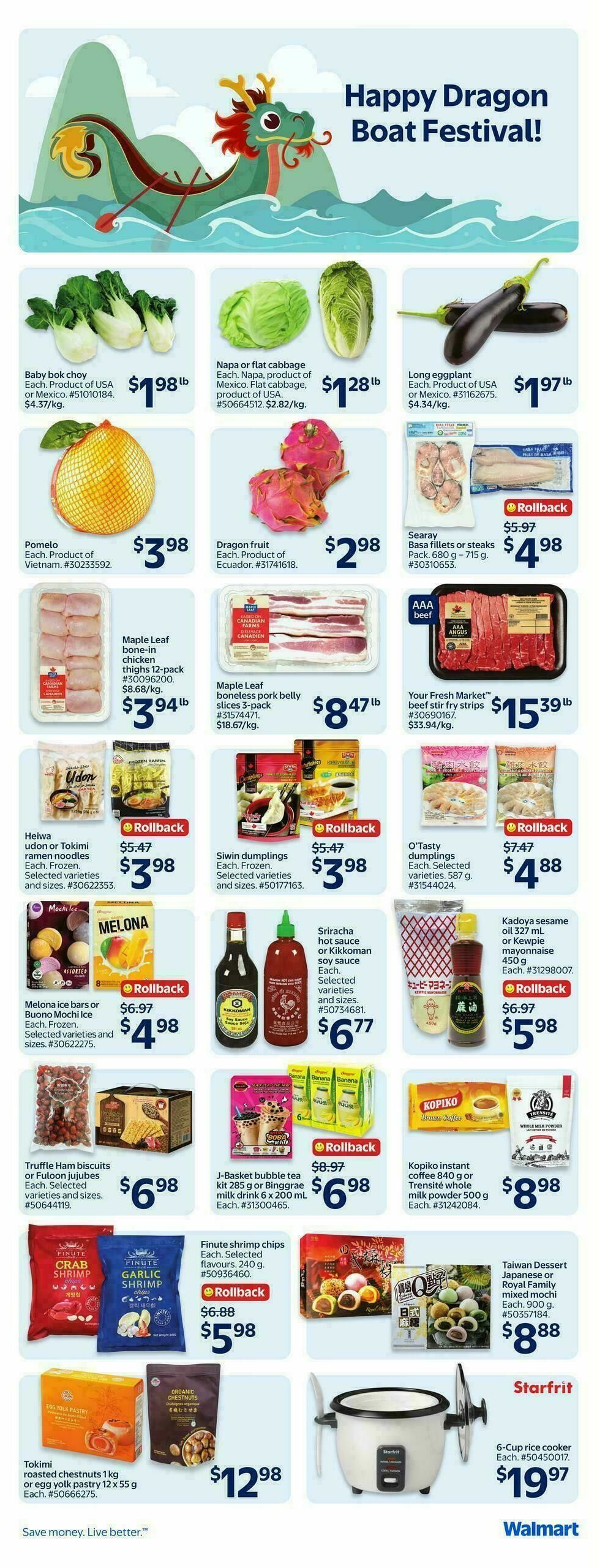 Walmart Dragon Boat Flyer from May 28