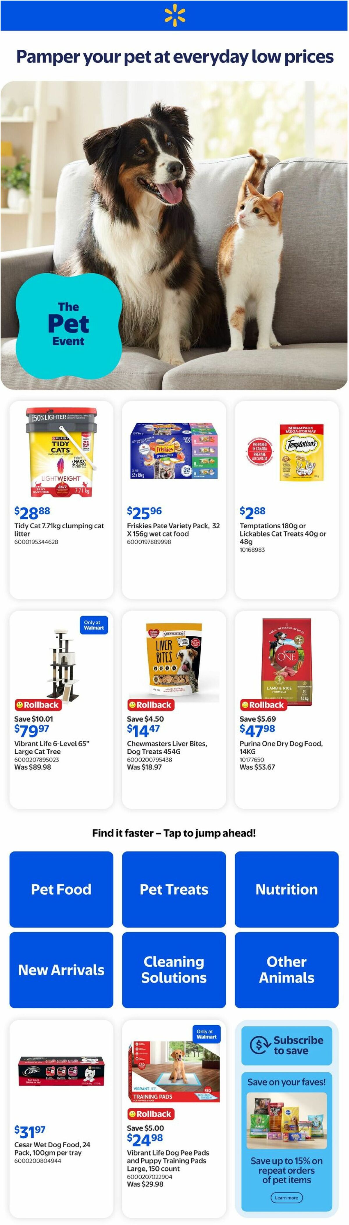 Walmart The Pet Event Flyer from April 30
