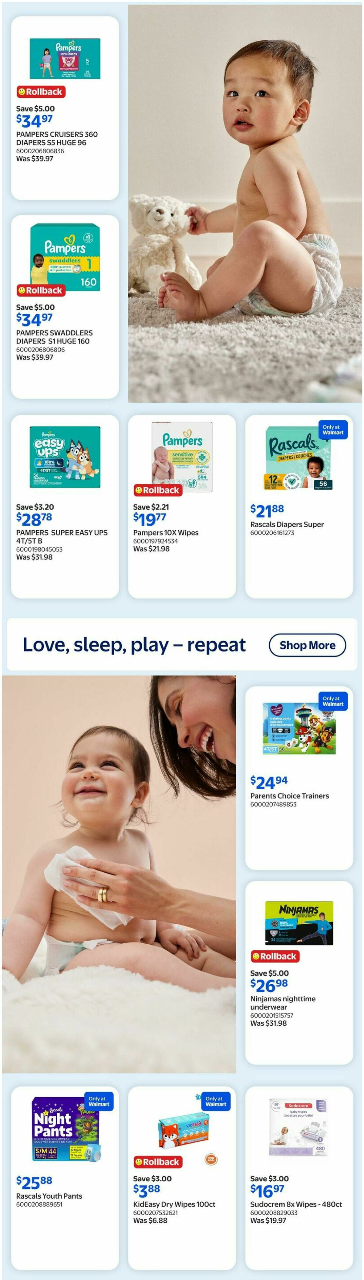 Walmart The Baby Event Flyer from June 18