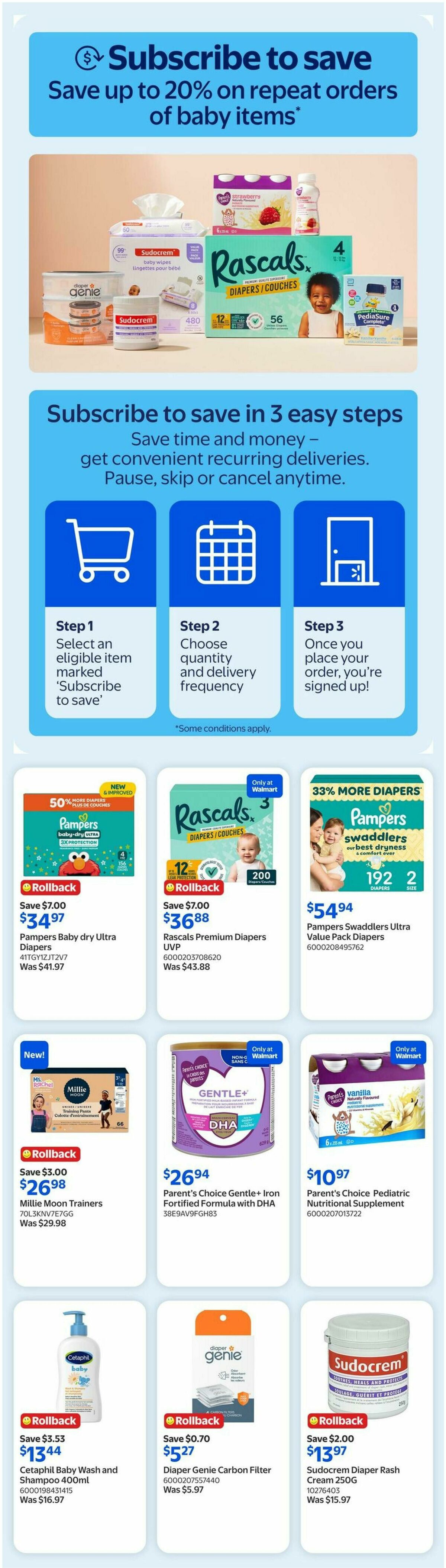 Walmart The Baby Event Flyer from June 18
