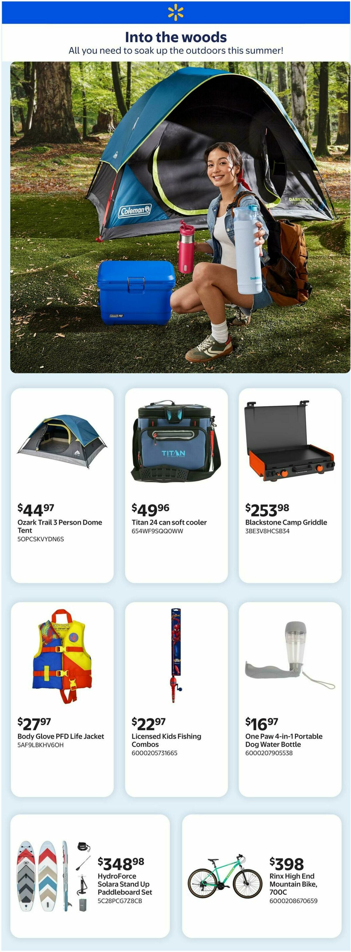Walmart Summer Outdoor Guide Flyer from June 18