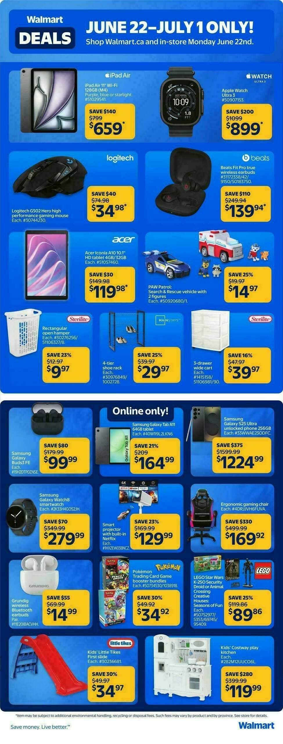 Walmart Deals Flyer from June 22
