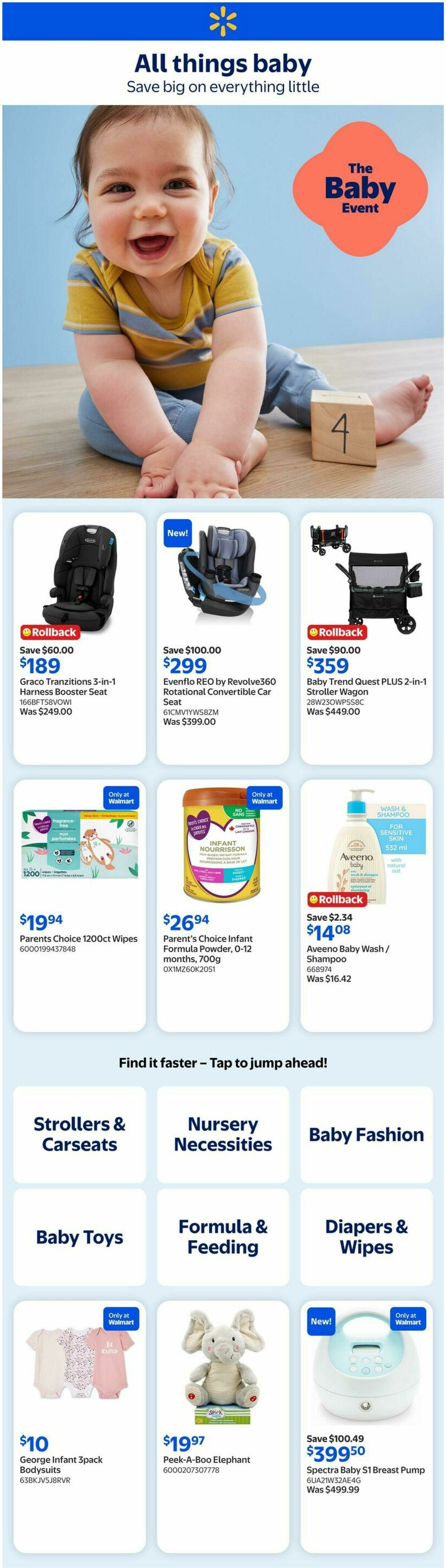 Walmart The Baby Event Flyer from June 25