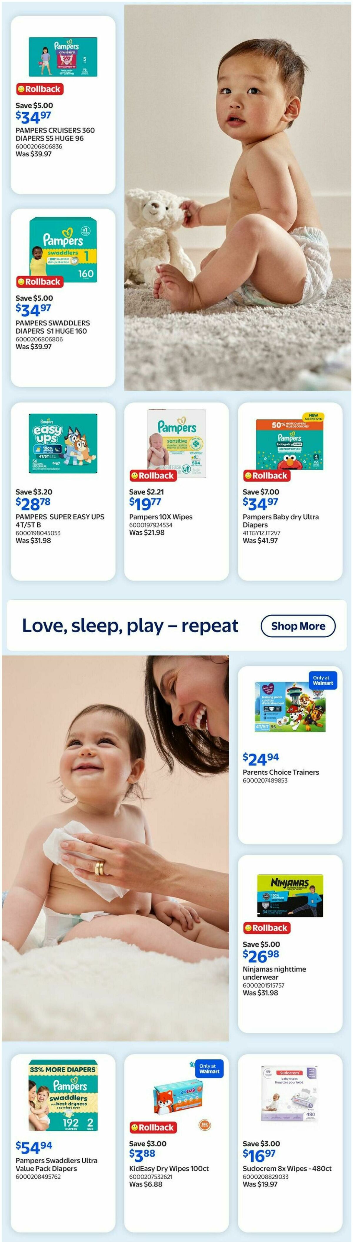 Walmart The Baby Event Flyer from June 25