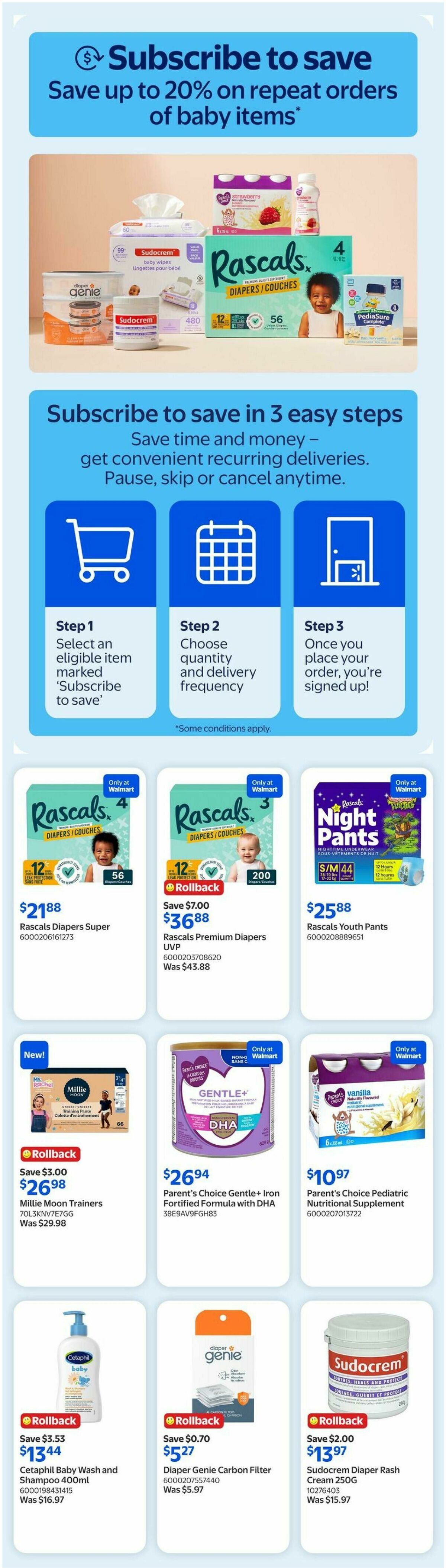 Walmart The Baby Event Flyer from June 25
