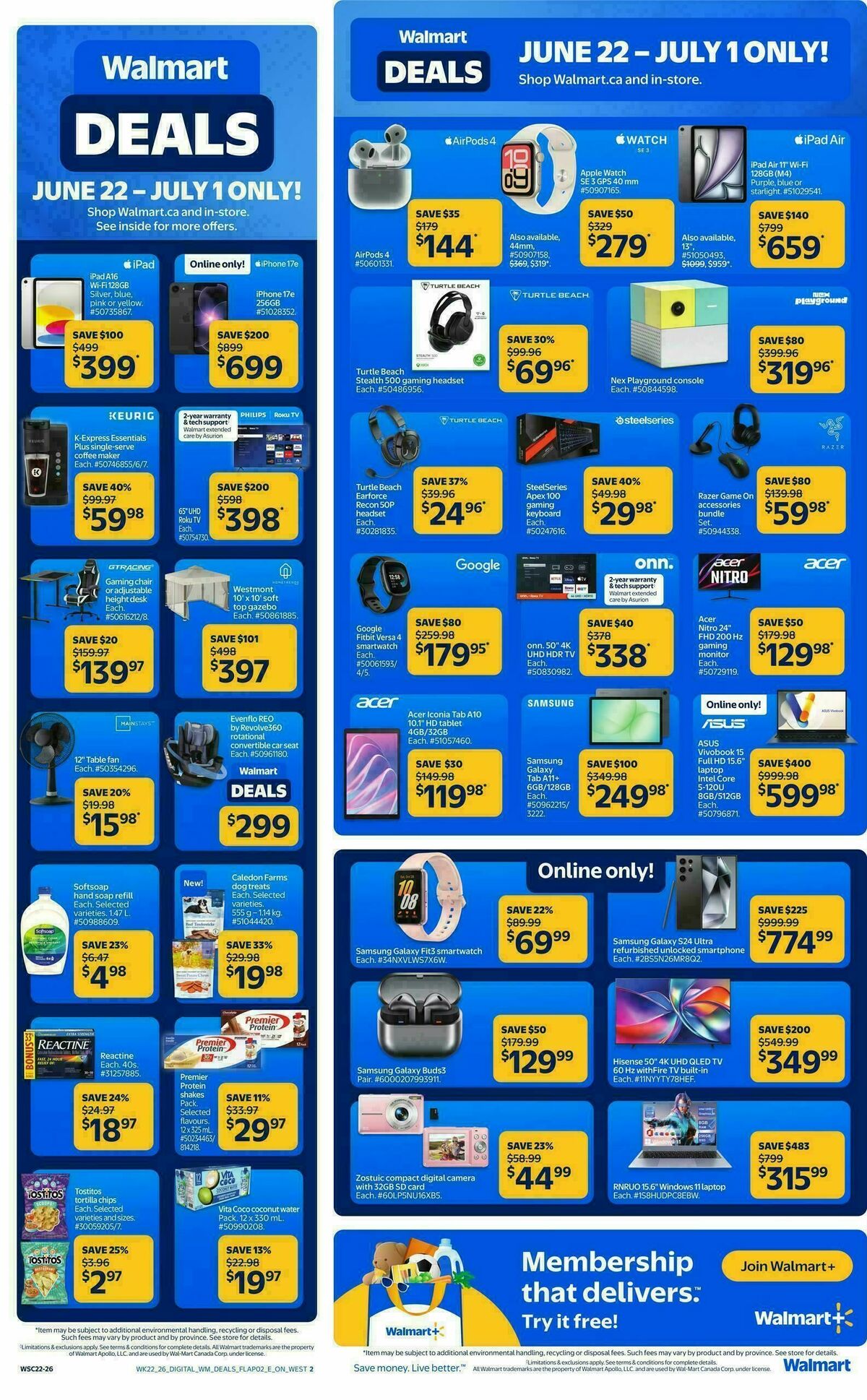 Walmart Deals Flyer from June 22