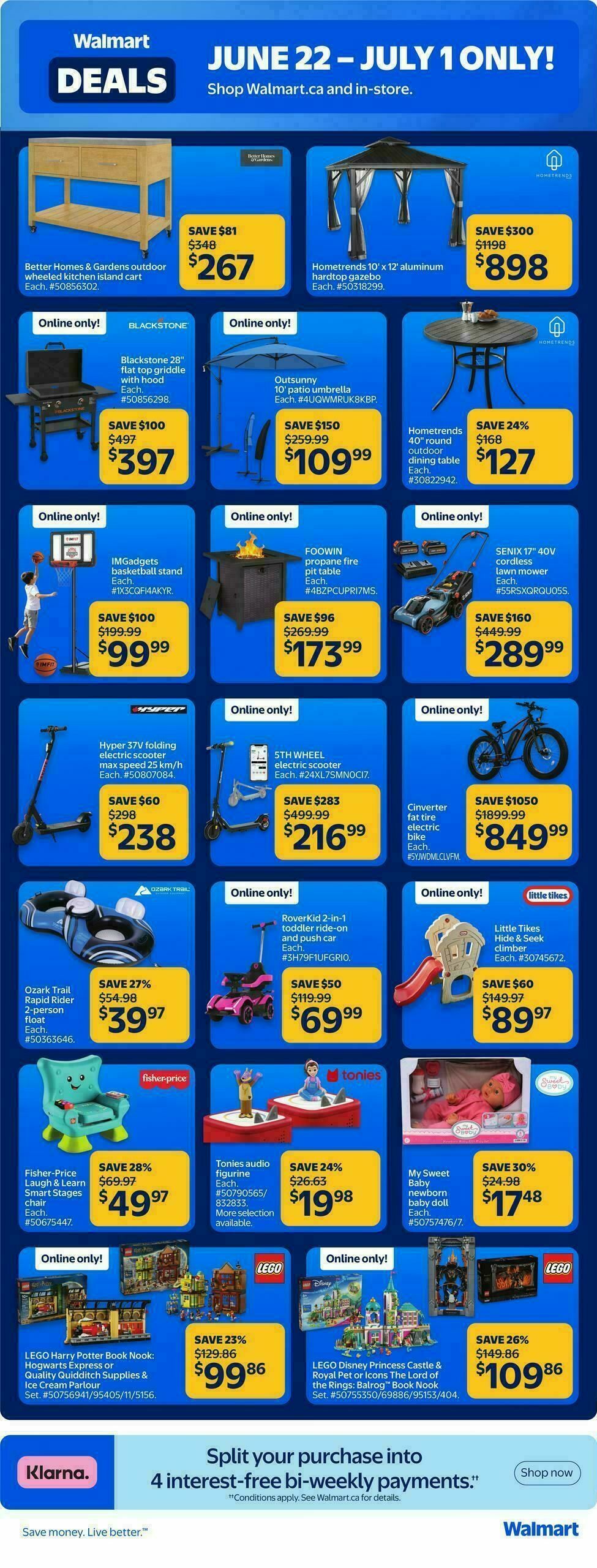 Walmart Deals Flyer from June 22