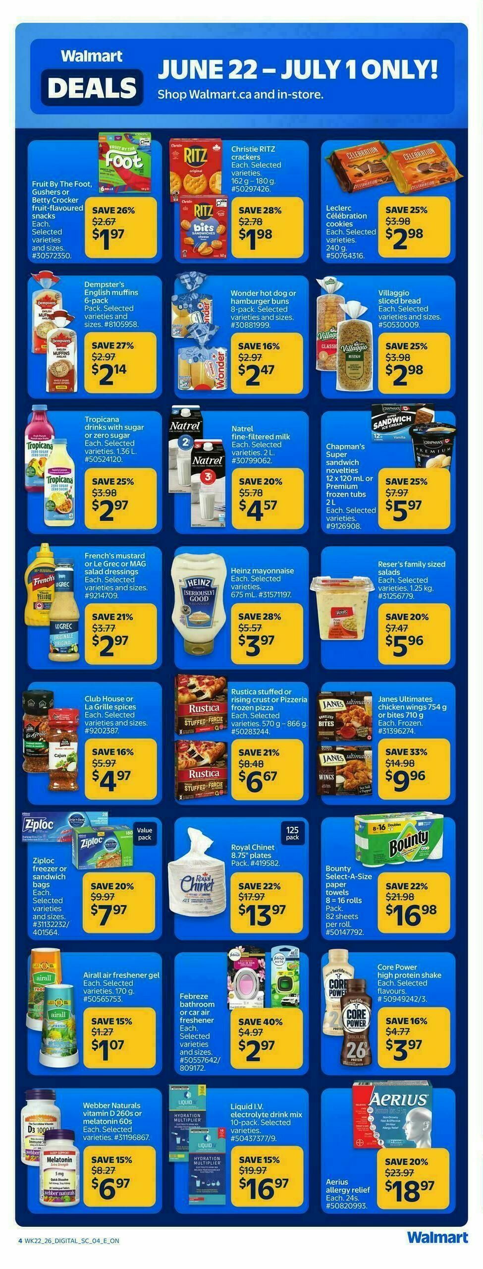 Walmart Deals Flyer from June 22