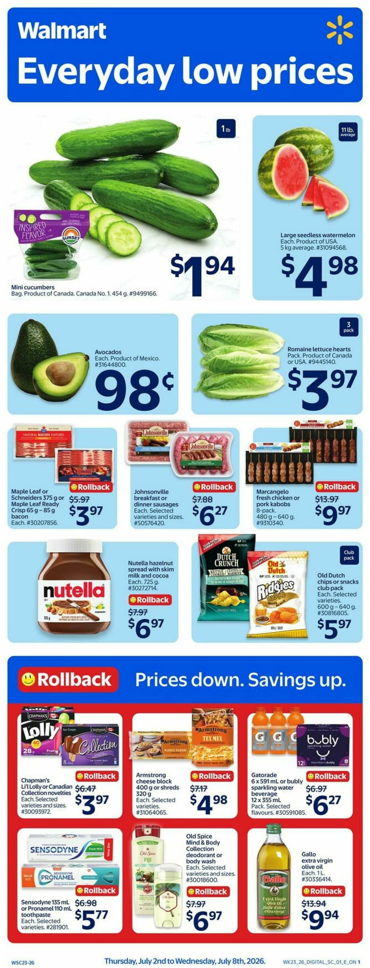 Walmart Flyer from July 2
