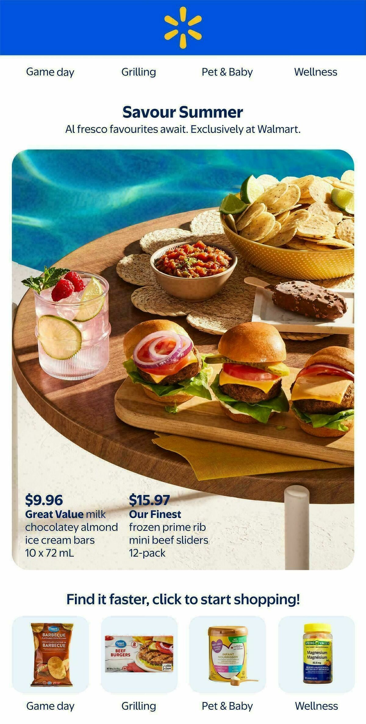 Walmart Savour Summer Flyer from July 2