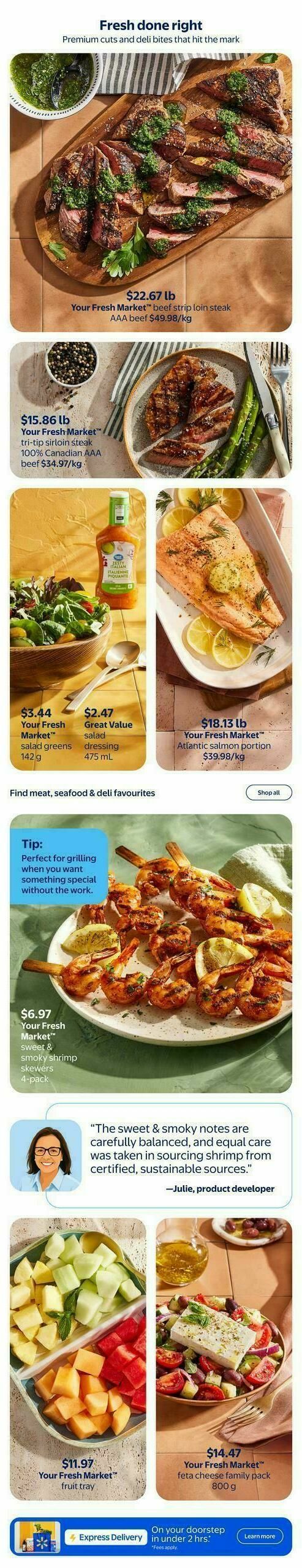 Walmart Savour Summer Flyer from July 2