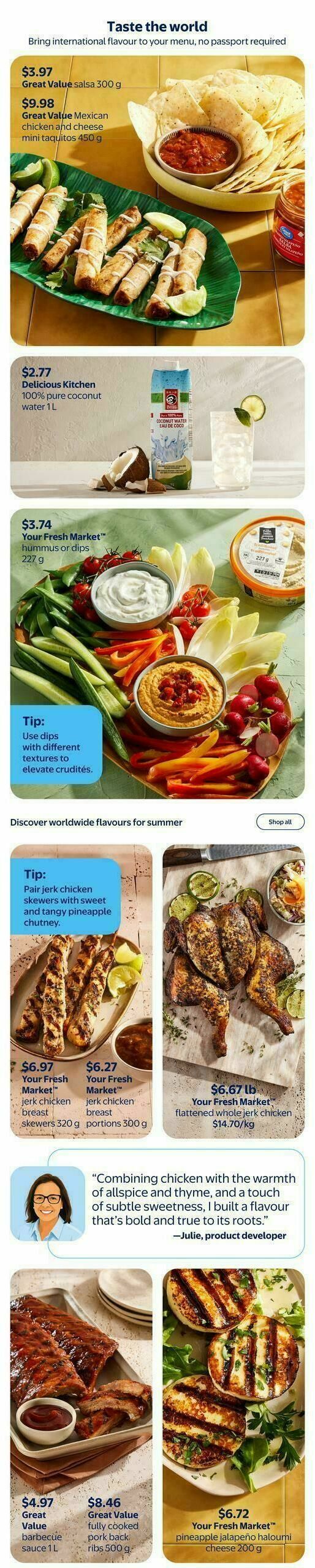 Walmart Savour Summer Flyer from July 2