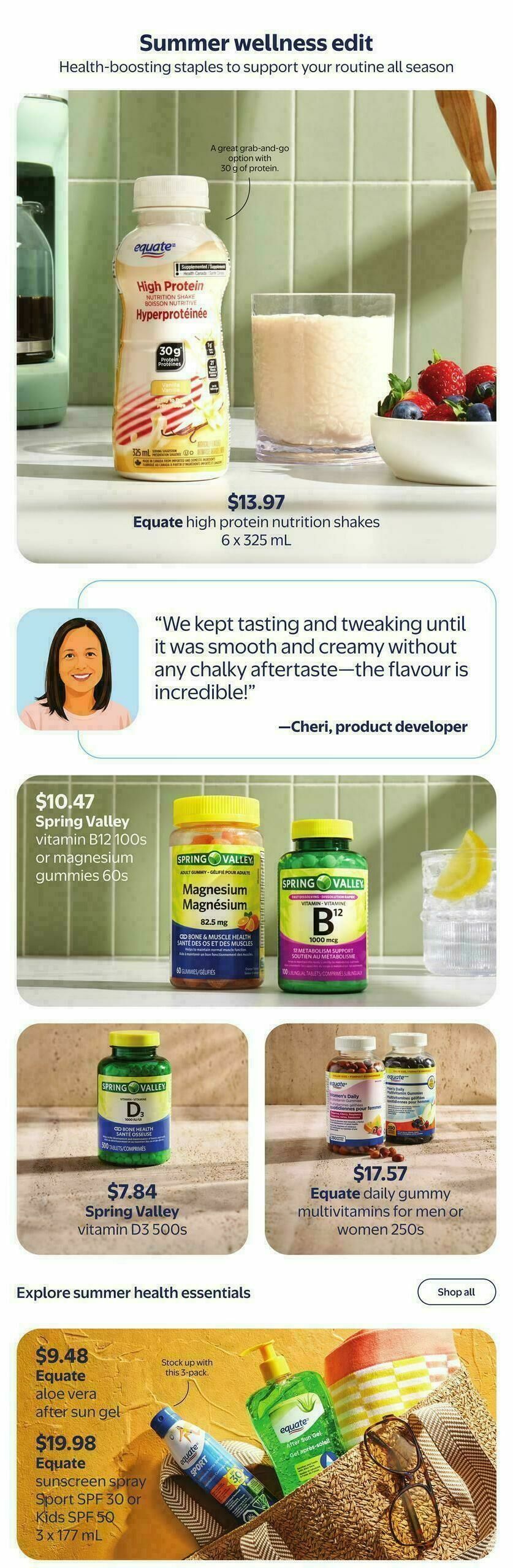 Walmart Savour Summer Flyer from July 2