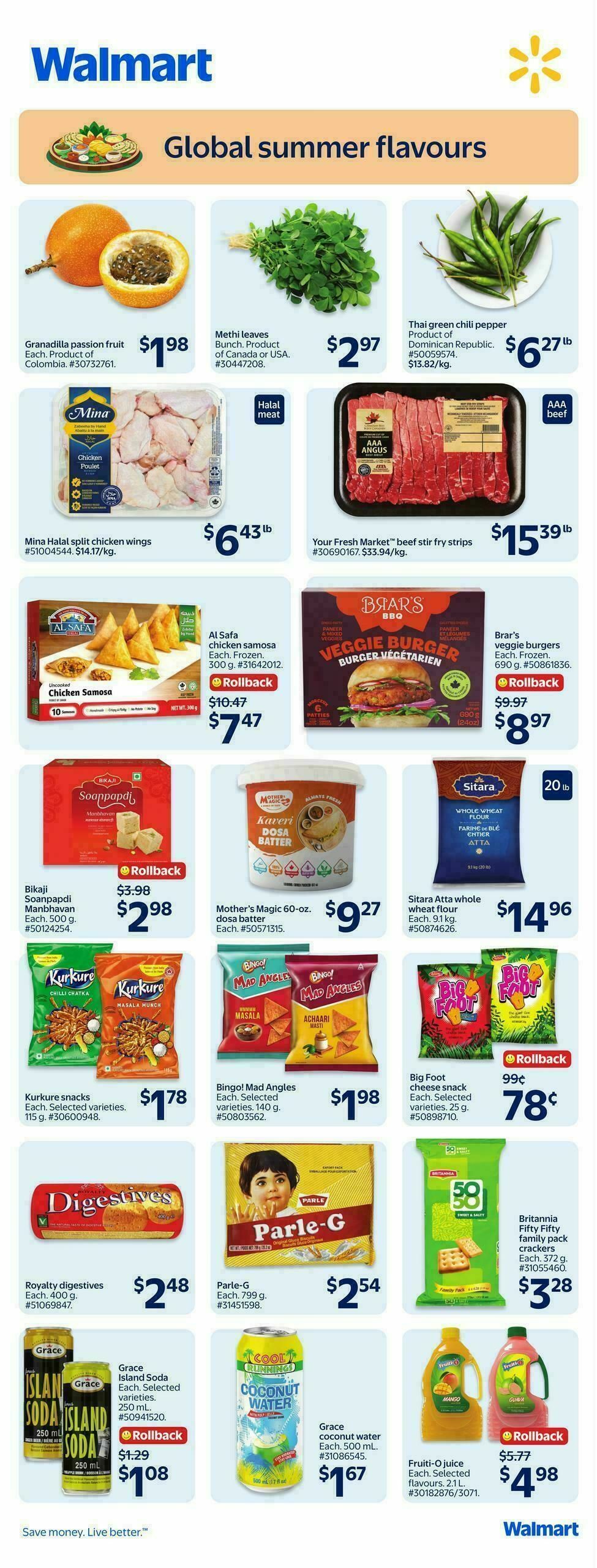 Walmart Global Summer Flavours Flyer from July 2