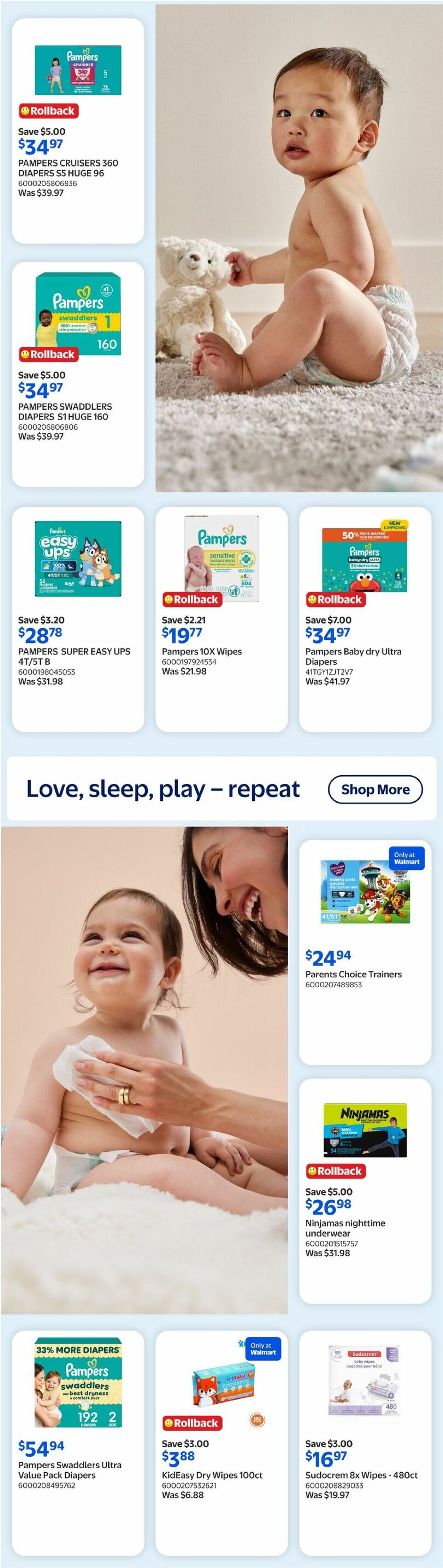 Walmart The Baby Event Flyer from July 9