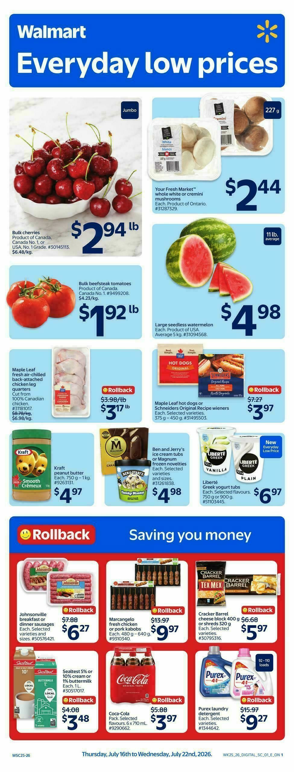 Walmart Flyer from July 16