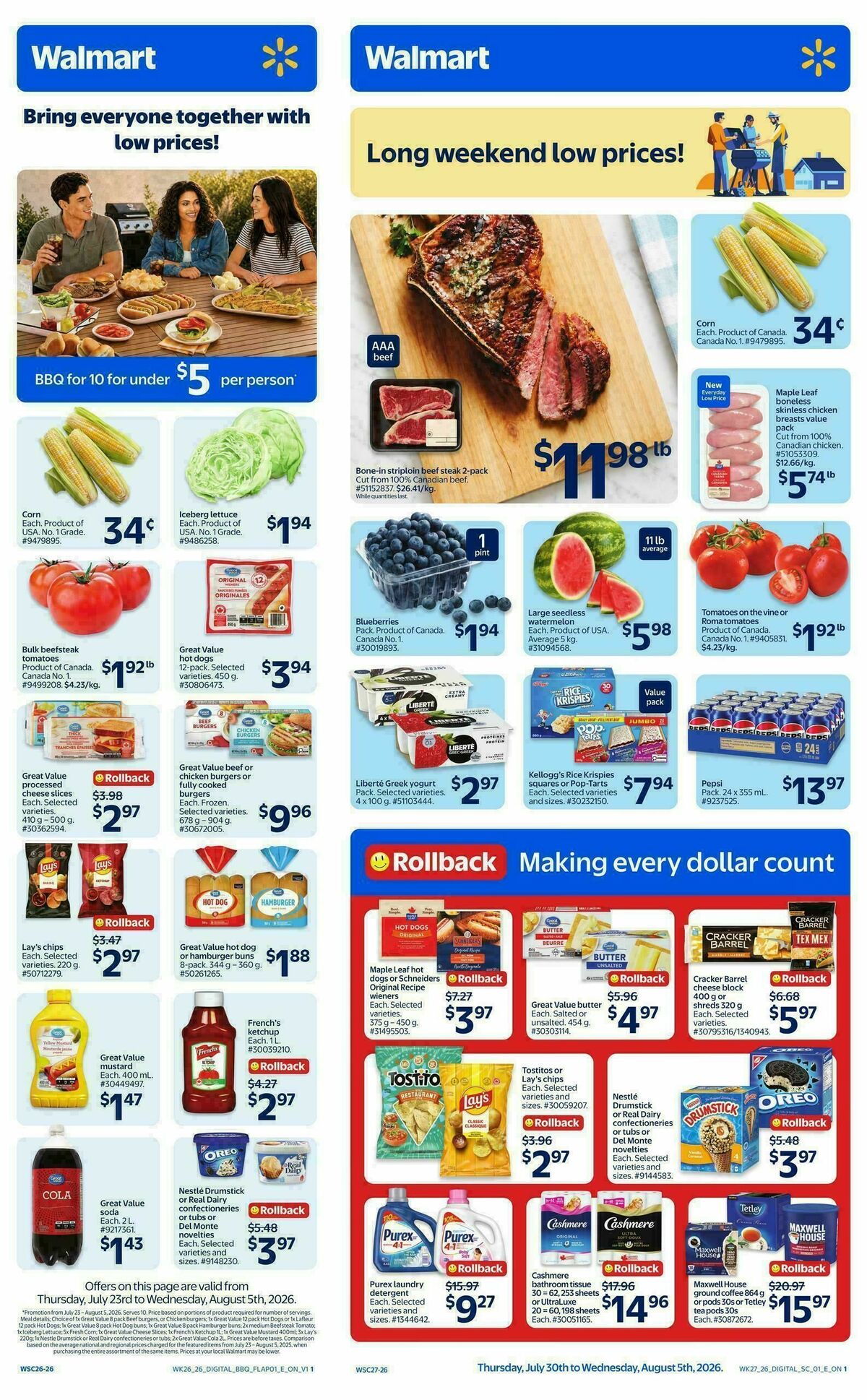 Walmart Flyer from July 30