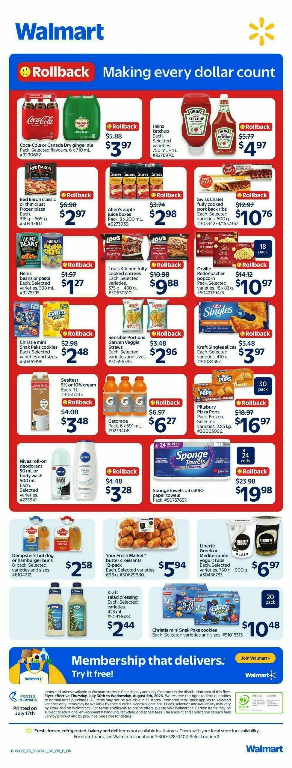 Walmart Flyer from July 30