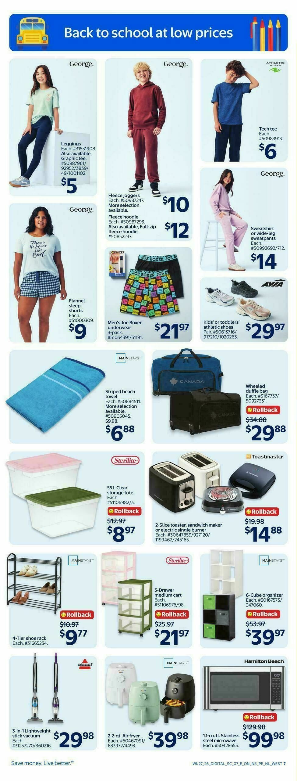 Walmart Flyer from July 30