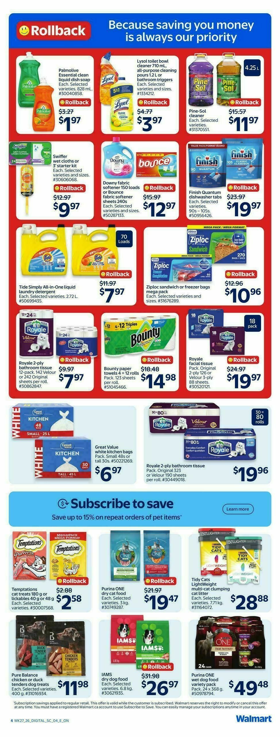 Walmart Flyer from July 30