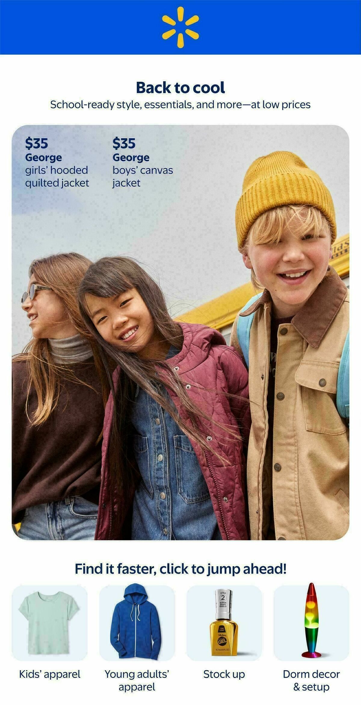 Walmart Back to School in Style Flyer from July 30