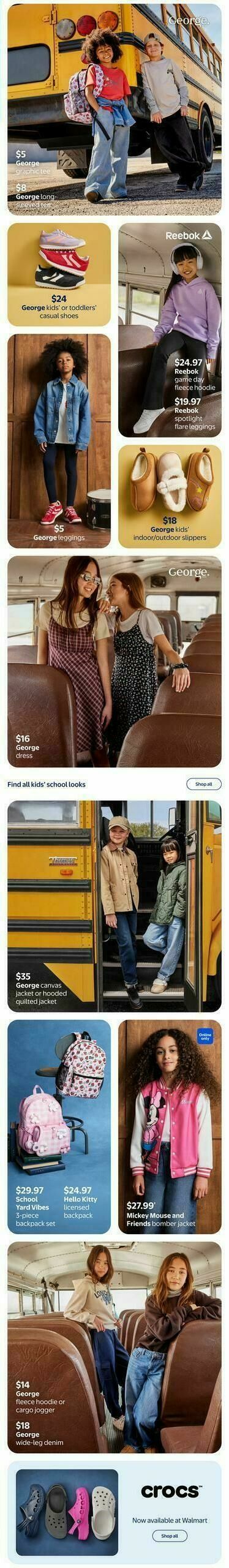 Walmart Back to School in Style Flyer from July 30