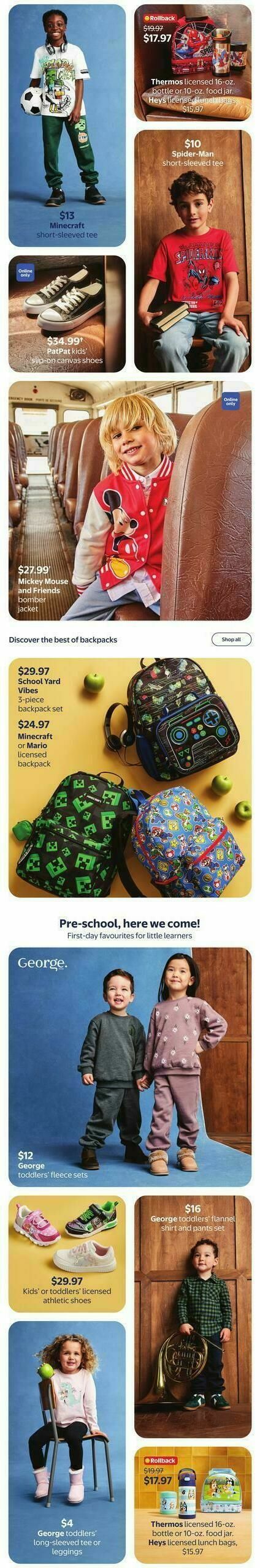 Walmart Back to School in Style Flyer from July 30
