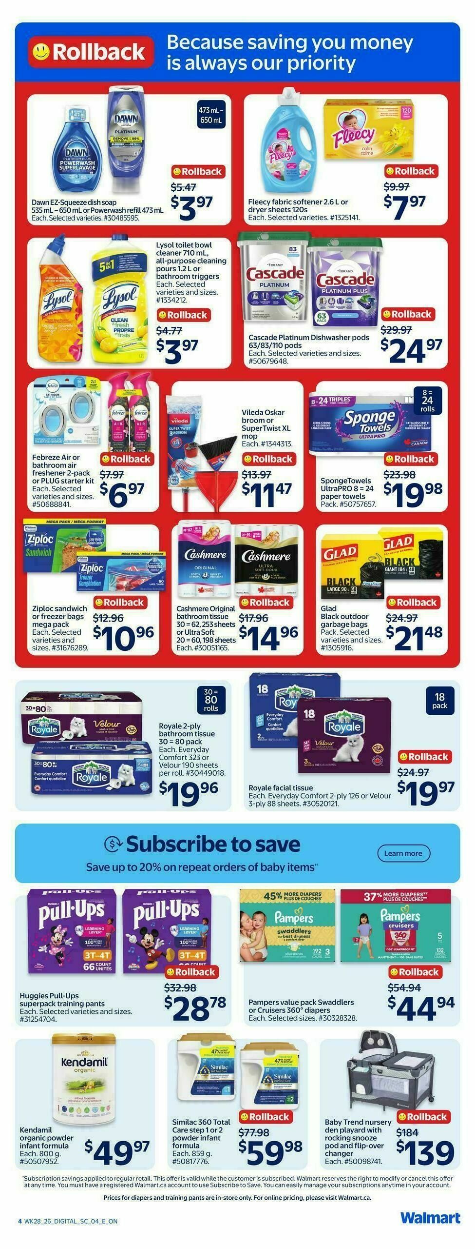 Walmart Flyer from August 6