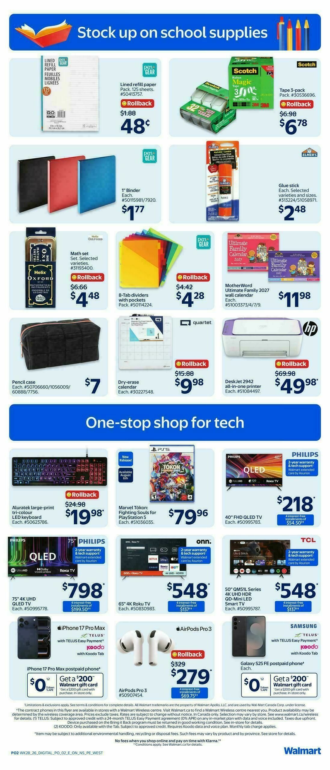 Walmart Flyer from August 6