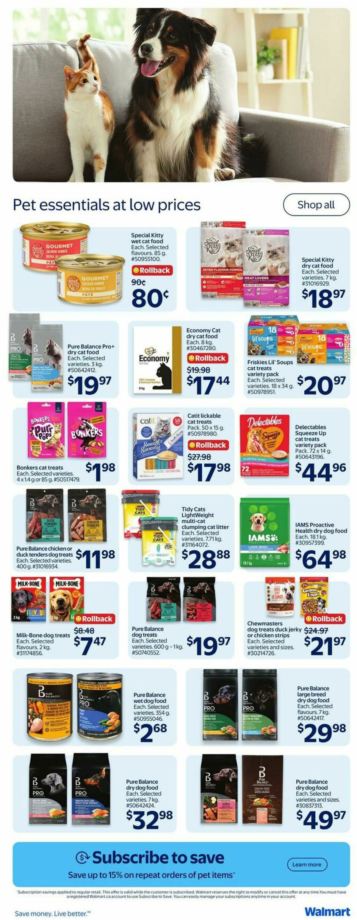 Walmart The Pet Event Flyer from August 6