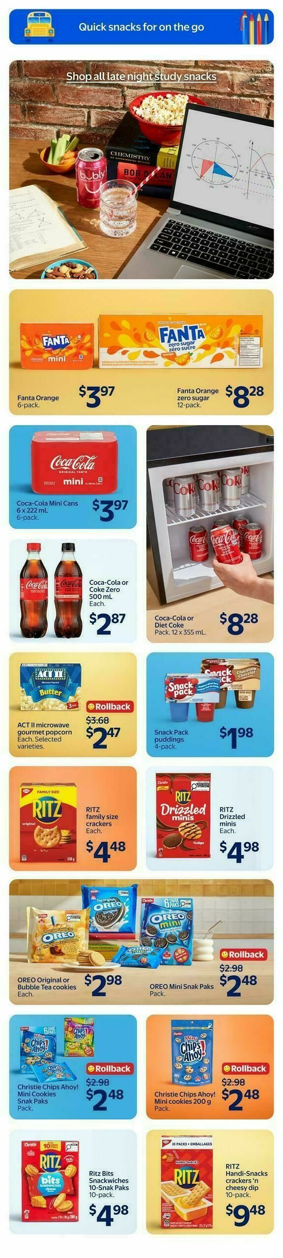 Walmart Back to School Flyer from August 6