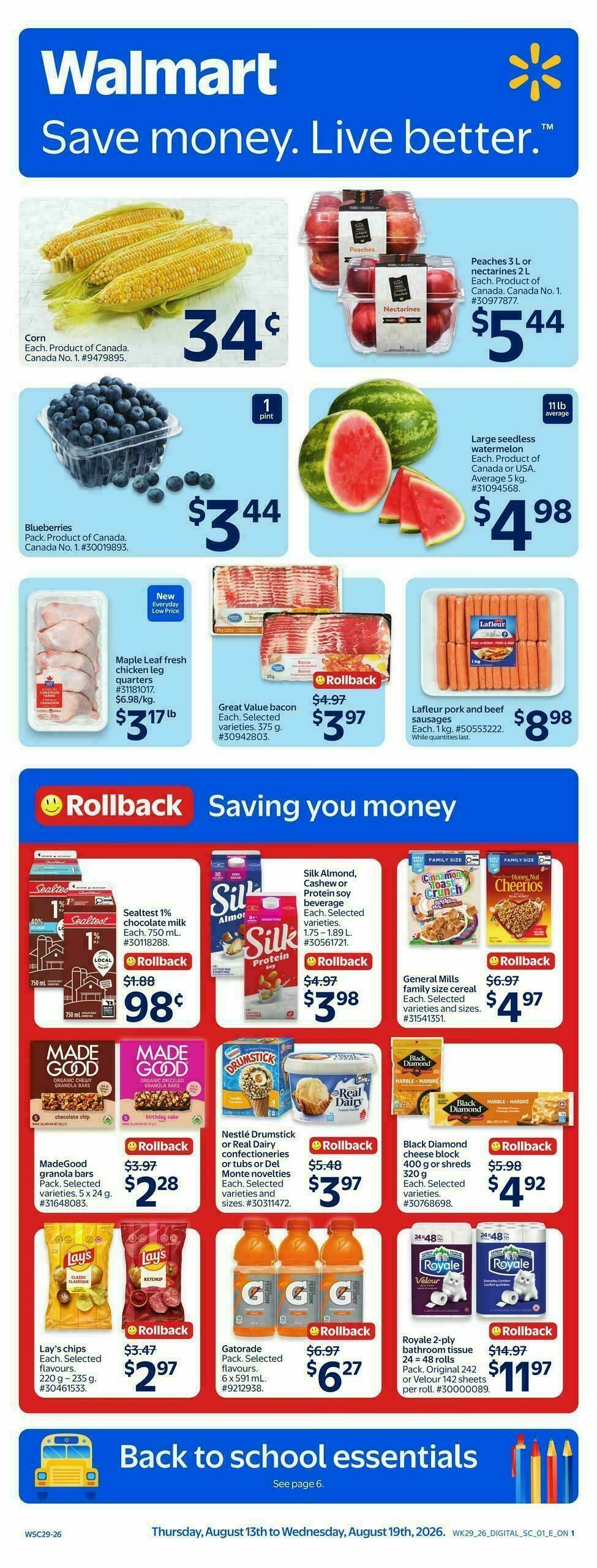 Walmart Flyer from August 13