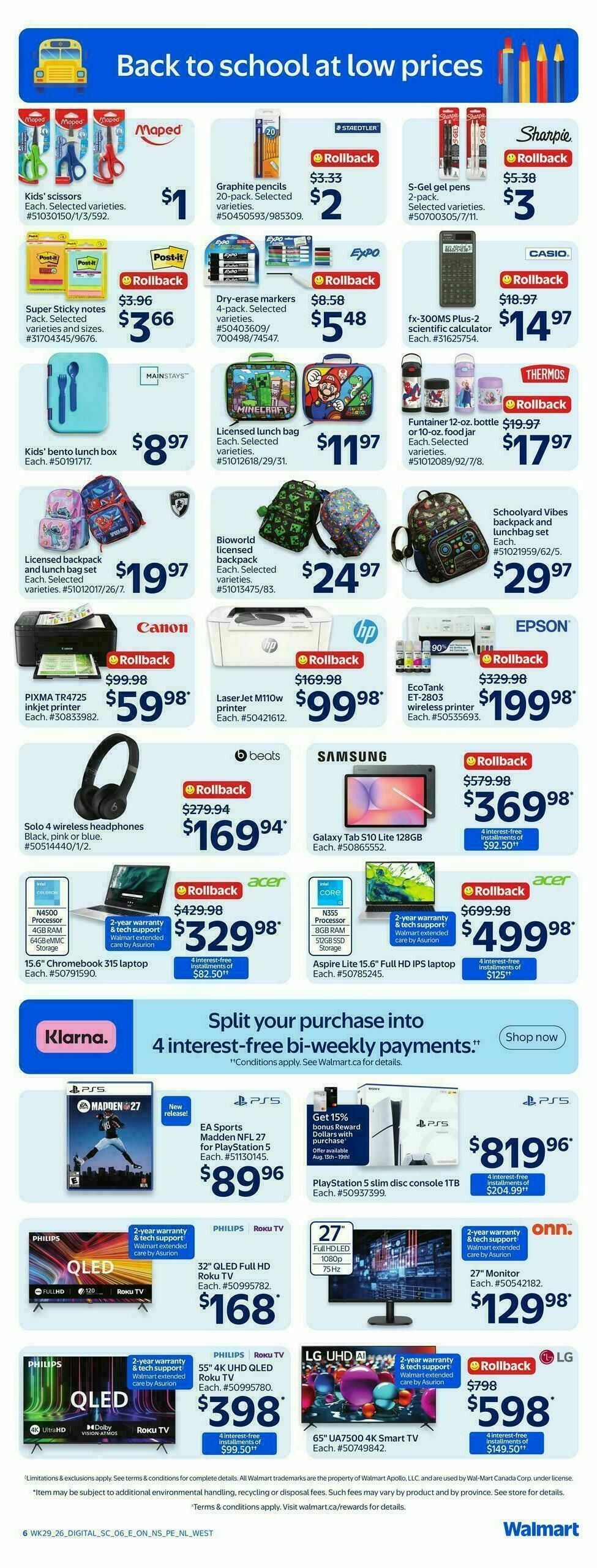 Walmart Flyer from August 13