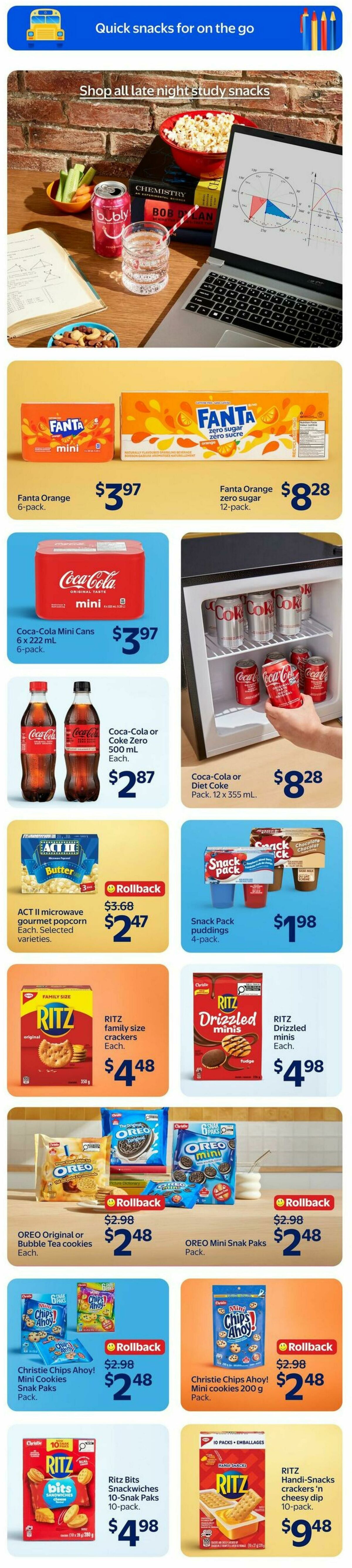 Walmart Back to School Flyer from August 20