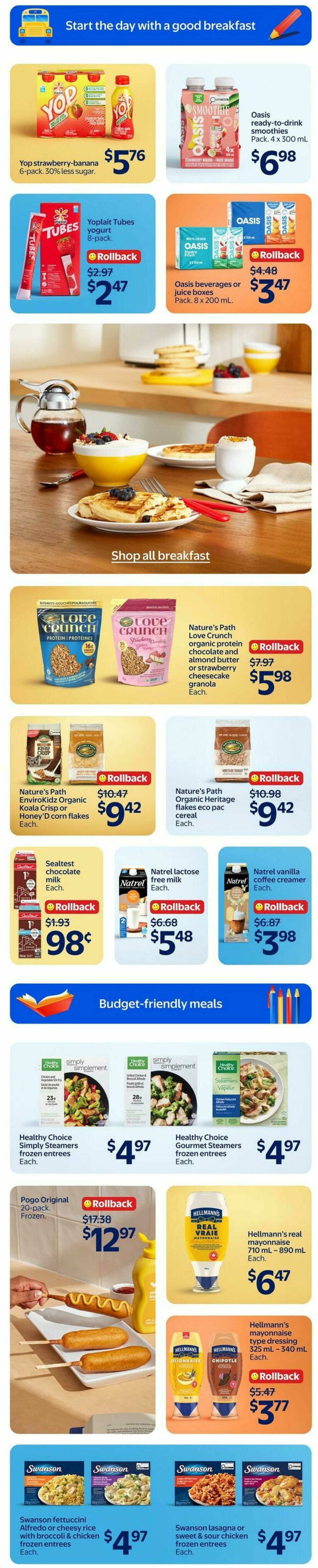 Walmart Back to School Flyer from August 20