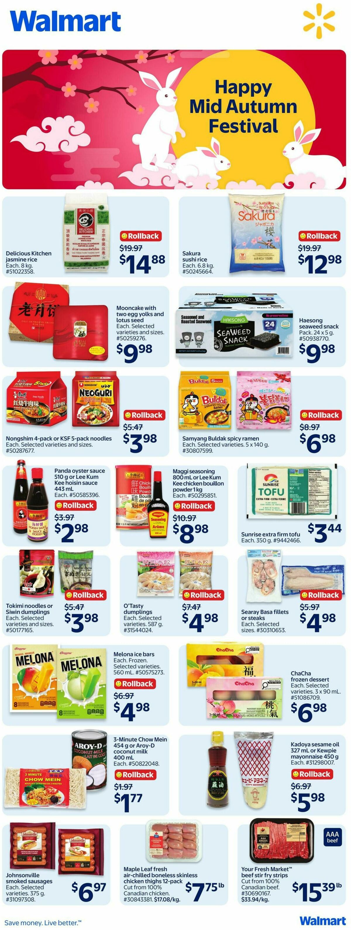 Walmart Mid-Autum Flyer from August 27