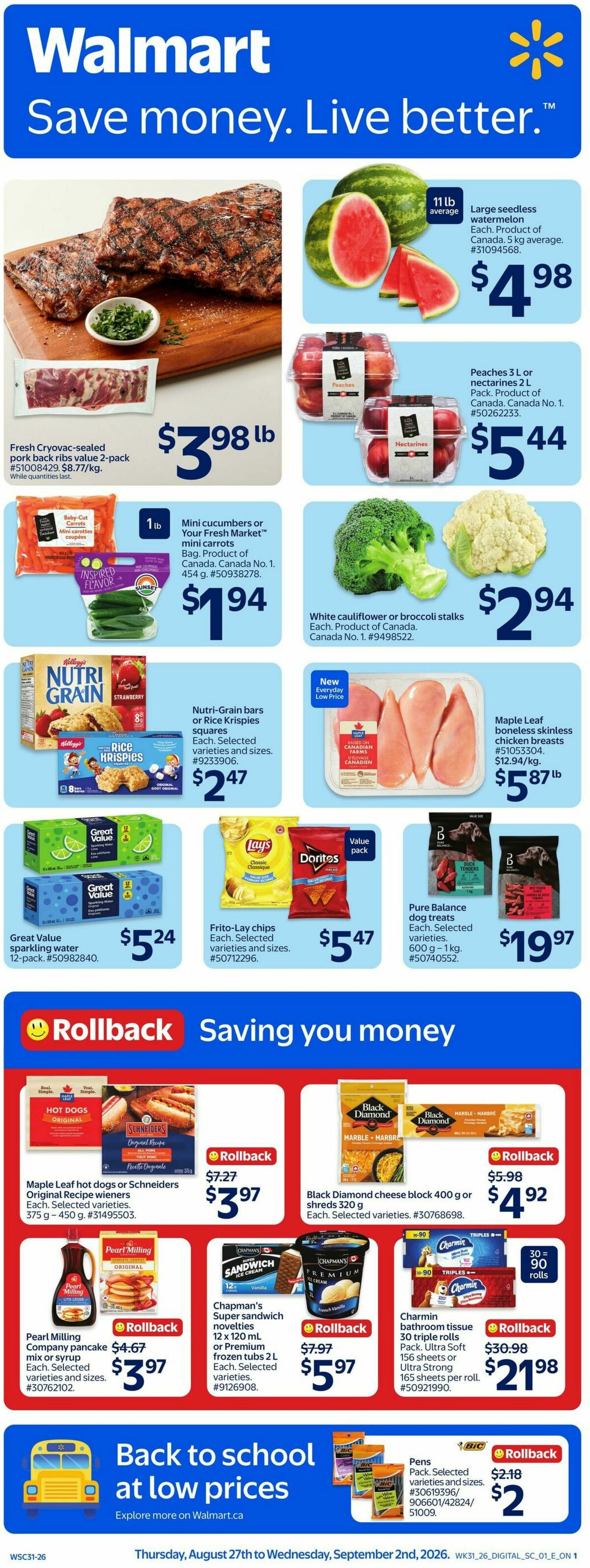Walmart Flyer from August 27